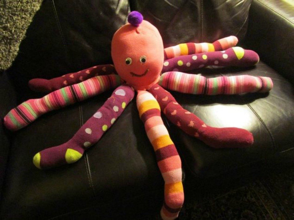 s save your socks for these 16 cute ideas, Sew them into the cutest toy