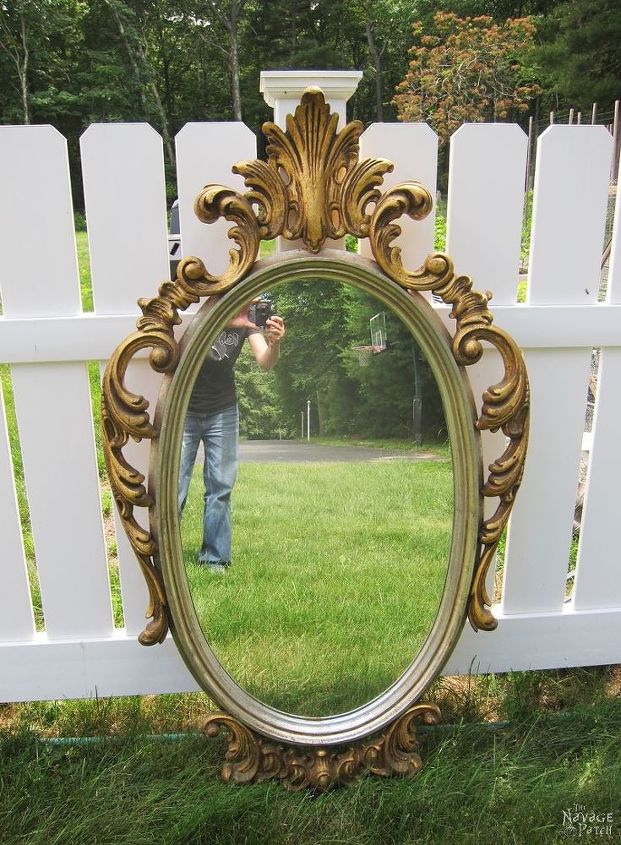 ornate mirror makeover, home decor