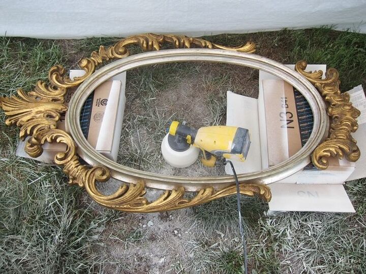 ornate mirror makeover, home decor