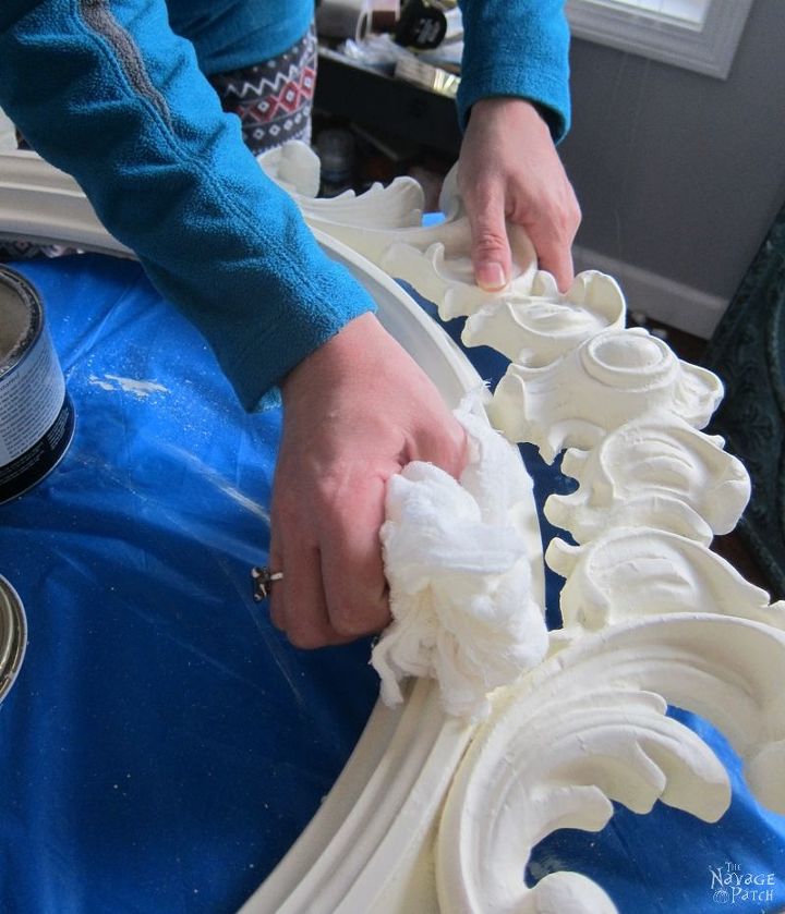 ornate mirror makeover, home decor