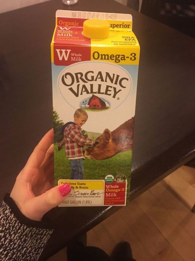 milk carton turned into a planter, gardening